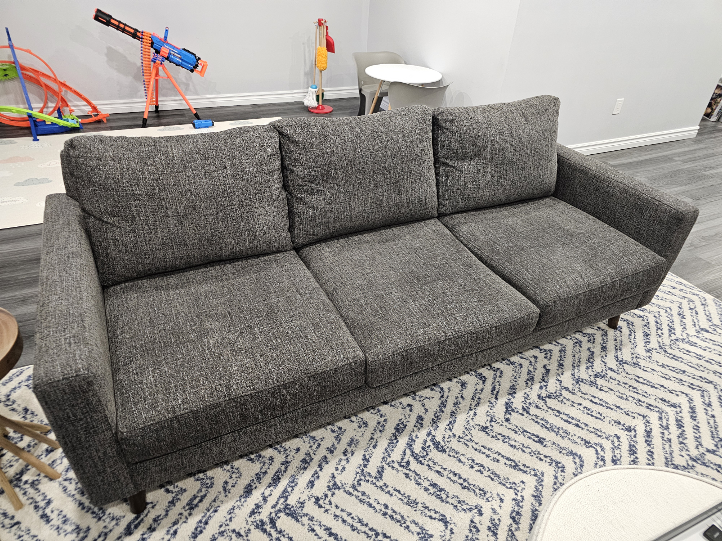 Santana Urban Barn Grey Fabric Sofa
