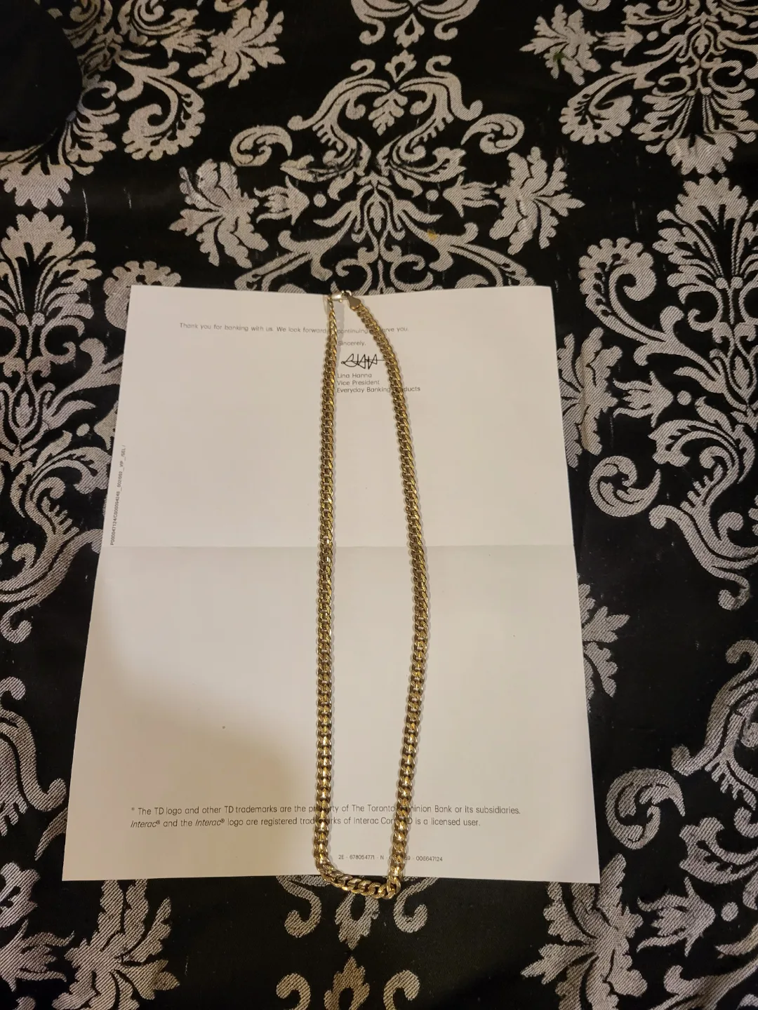 Gold Curb Chain Necklace thumbnail