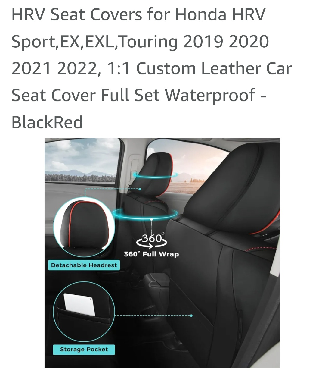 Brand New Honda HRV Leather Seat Covers - photo 4