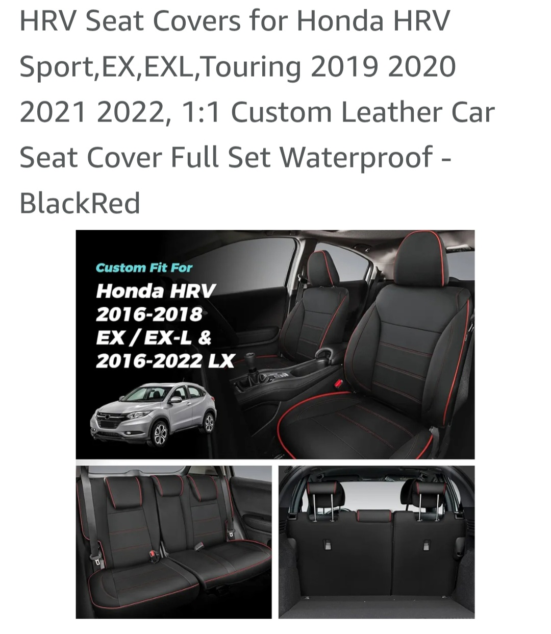 Brand New Honda HRV Leather Seat Covers - photo 5