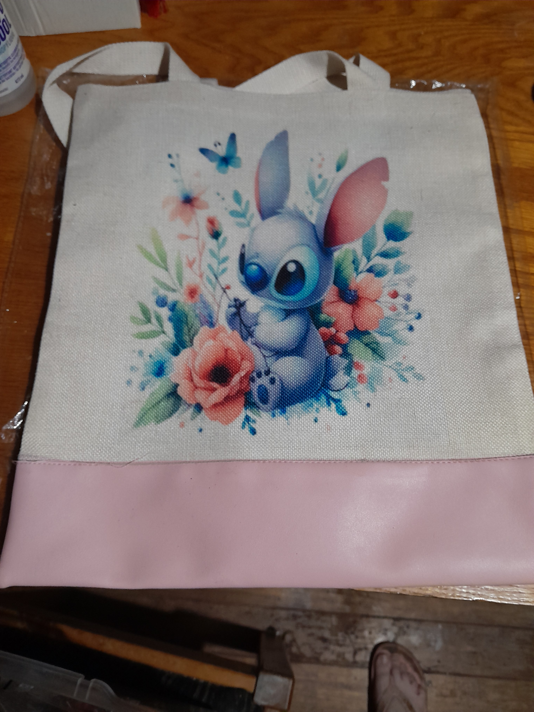Two Reusable Tote Bags - Autism Awareness & Stitch Designs - photo 2