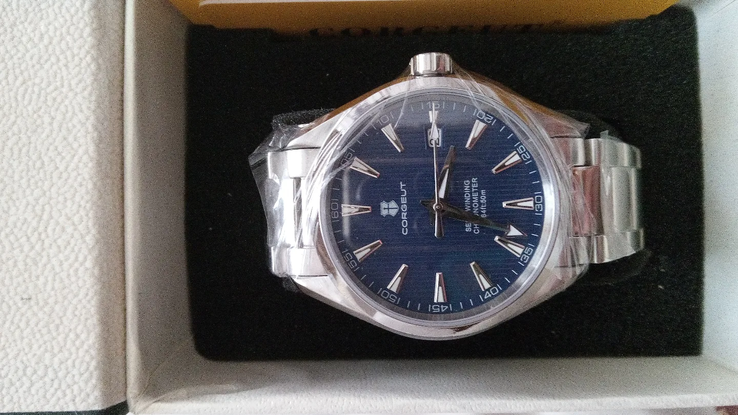 Corgeut Automatic Mechanical Wrist Watch image indicator(2)