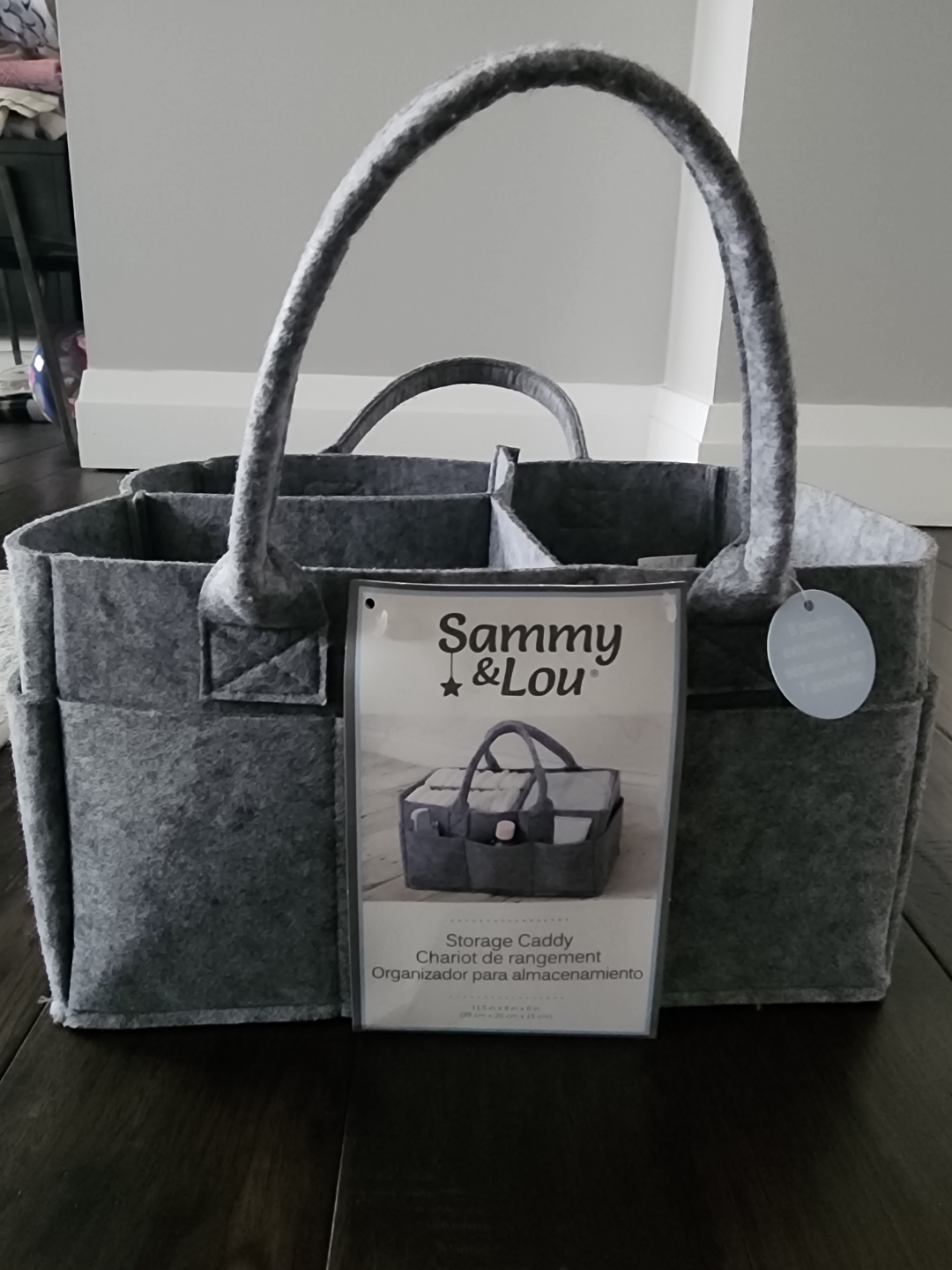 Sammy & Lou Grey Felt Storage Caddy