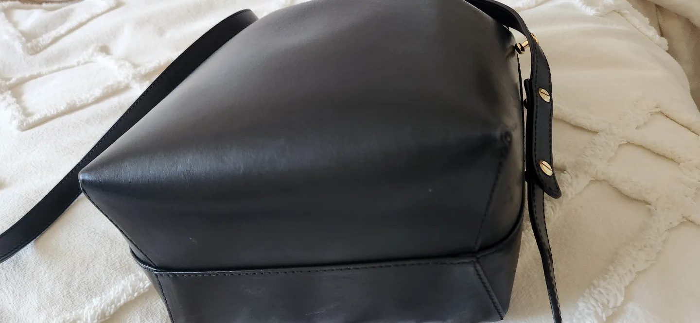 Mansur Gavriel Mini Bucket Bag - Black Leather image indicator(3)