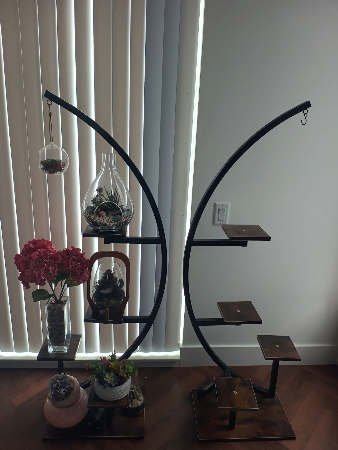 Plant Stand Indoor with Hanging Planter - photo 2