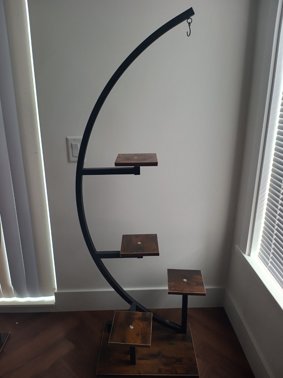 Plant Stand Indoor with Hanging Planter - photo 3