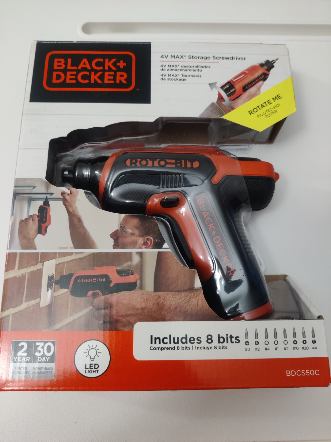 Black+Decker 4V MAX Screwdriver with 8 Bits #ThriftyPicks 🏒