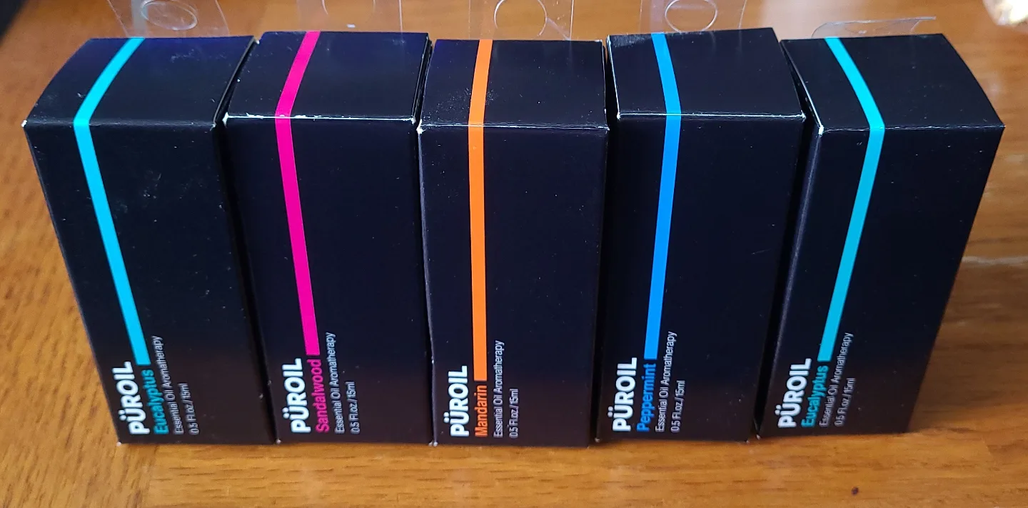 5 Essential Oils - Eucalyptus, Sandalwood, Mandarin, Peppermint image indicator(2)
