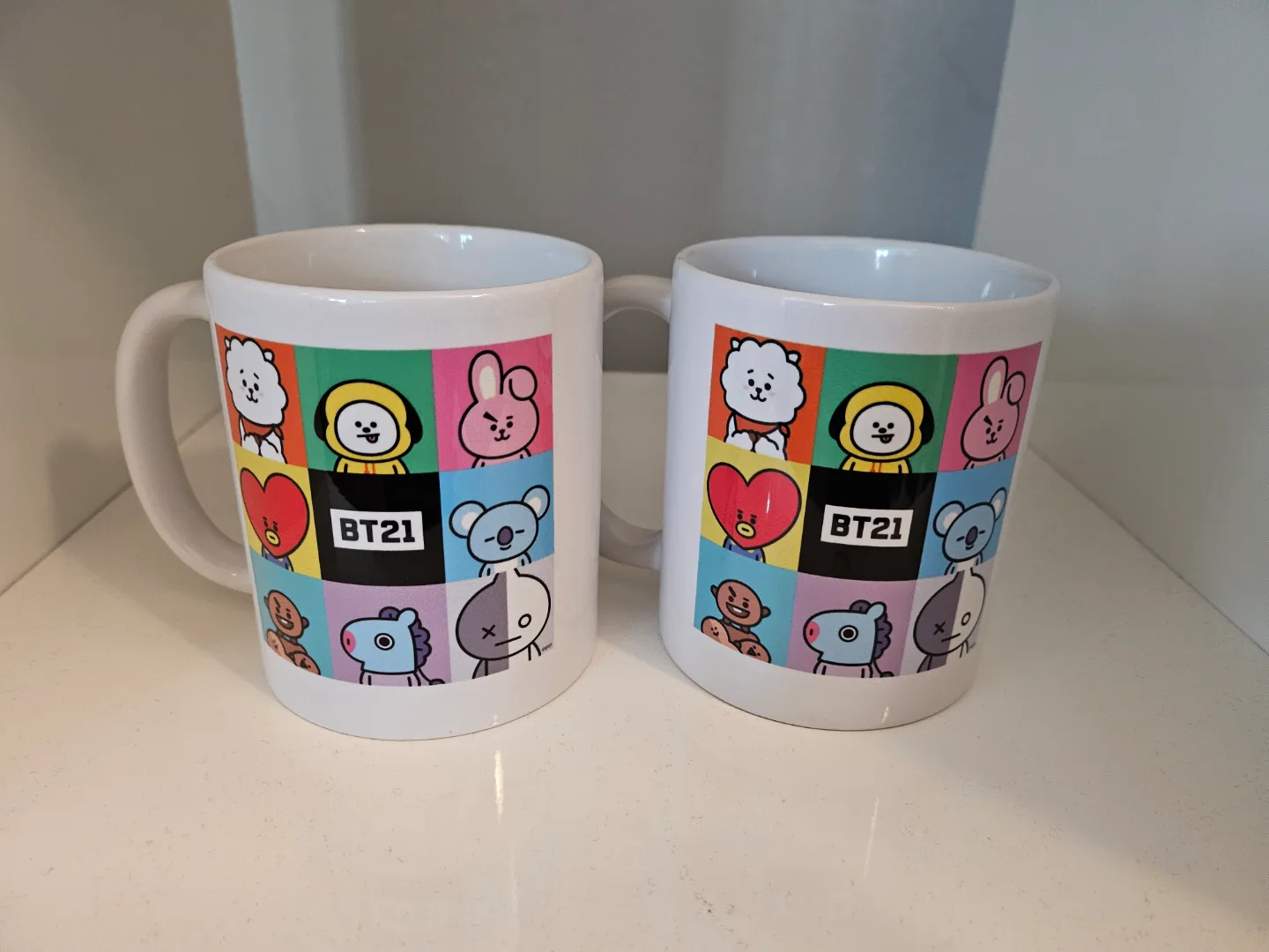 BTS BT21 mugs set of 2 thumbnail