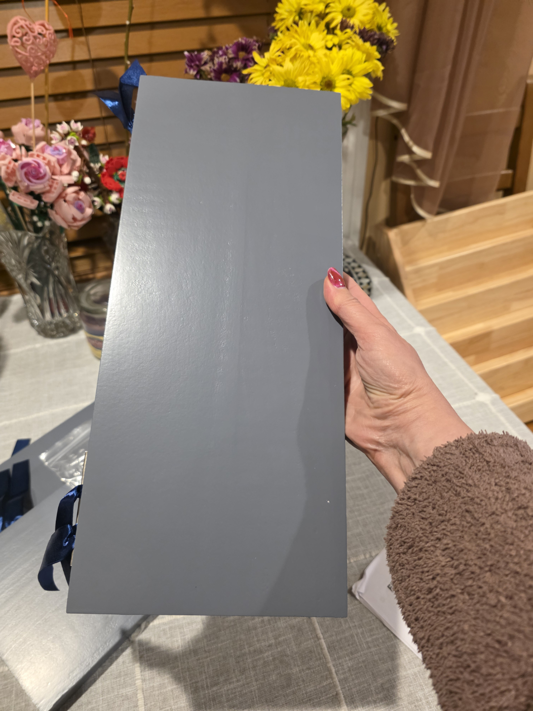 Set of 3 Gray Floating Shelves - photo 5