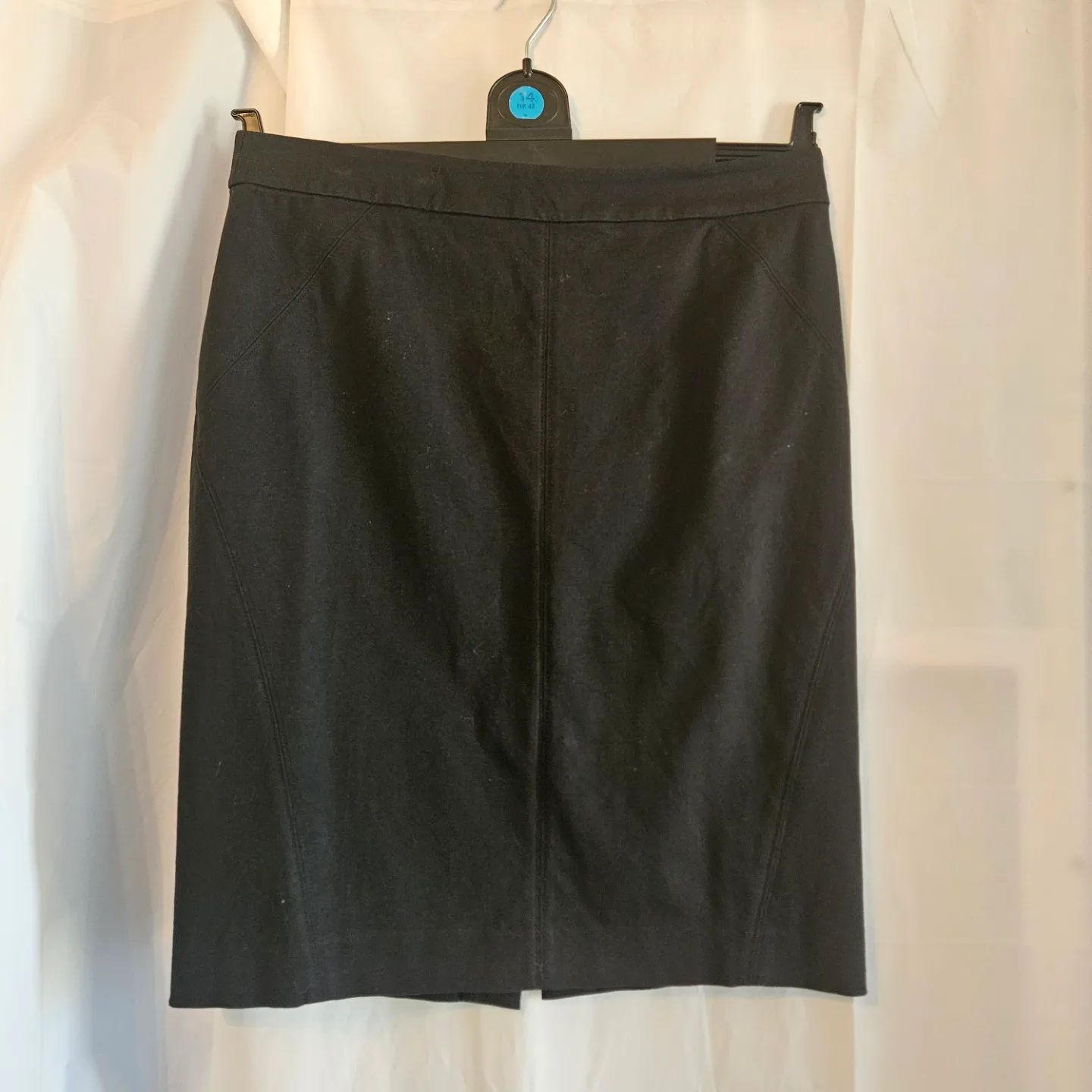 Ann Taylor Women Pencil Skirt Black Size 8 Career Back Zip thumbnail