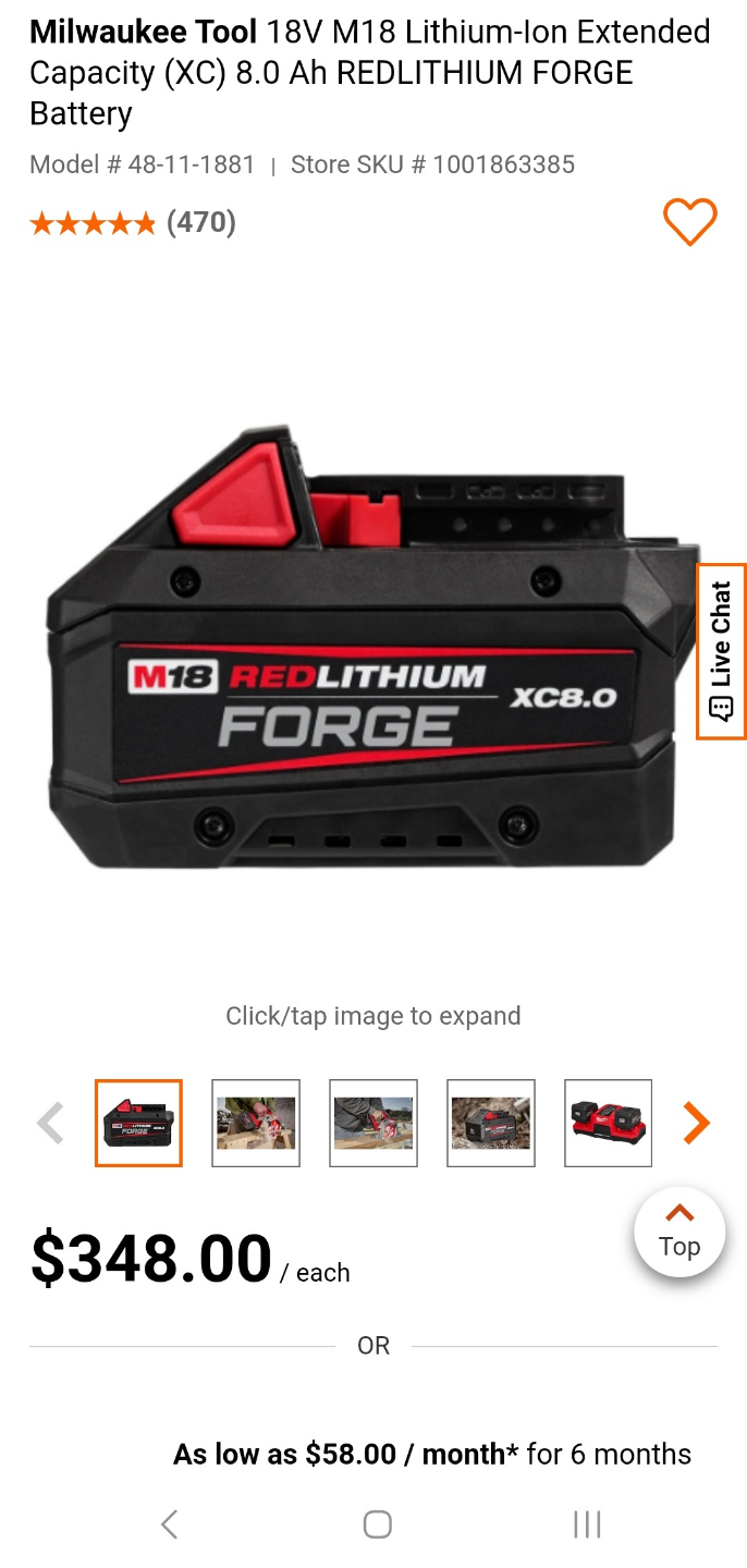 Milwaukee M18 RedLithium Forge 8.0 Ah Battery - photo 2