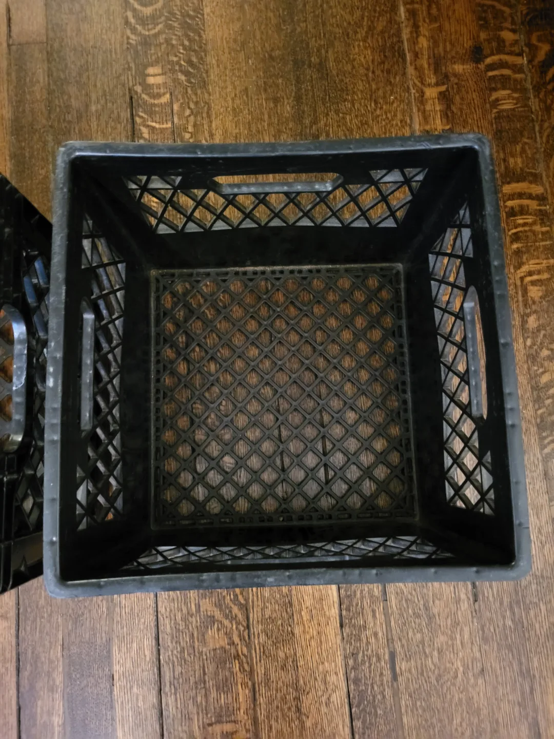 3 Milk Crates - Stackable Storage Boxes Black - Heavy Duty image indicator(3)