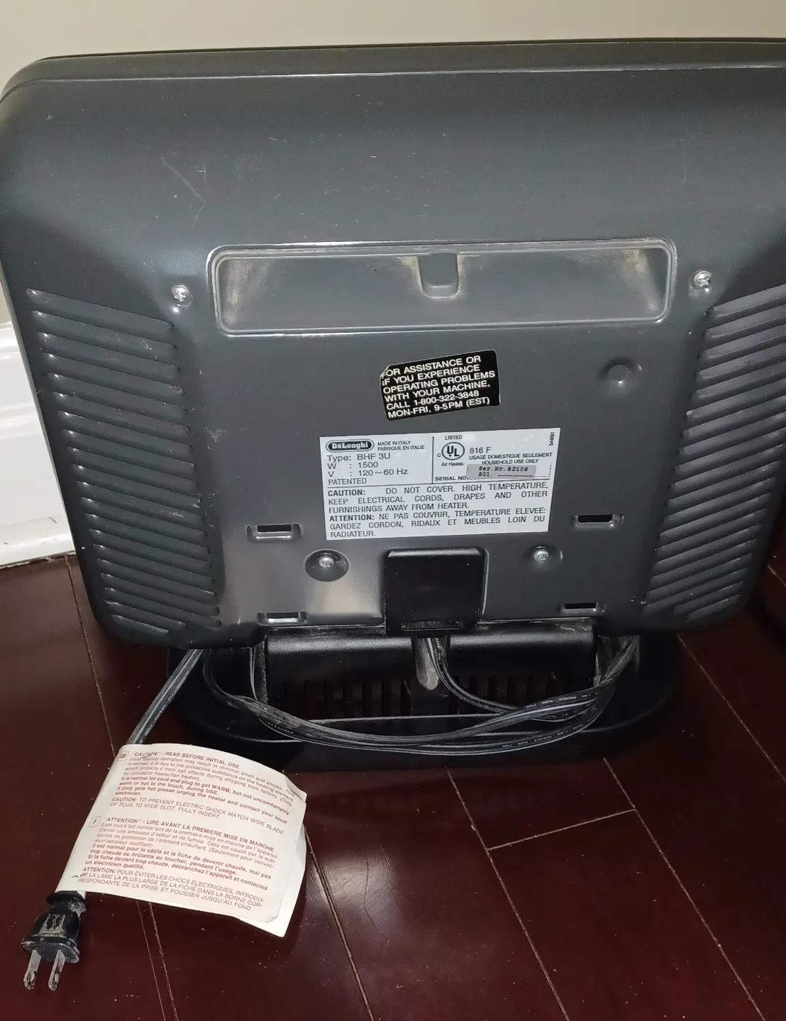 Vintage DeLonghi Hifi Metallica Fan Heater image indicator(2)