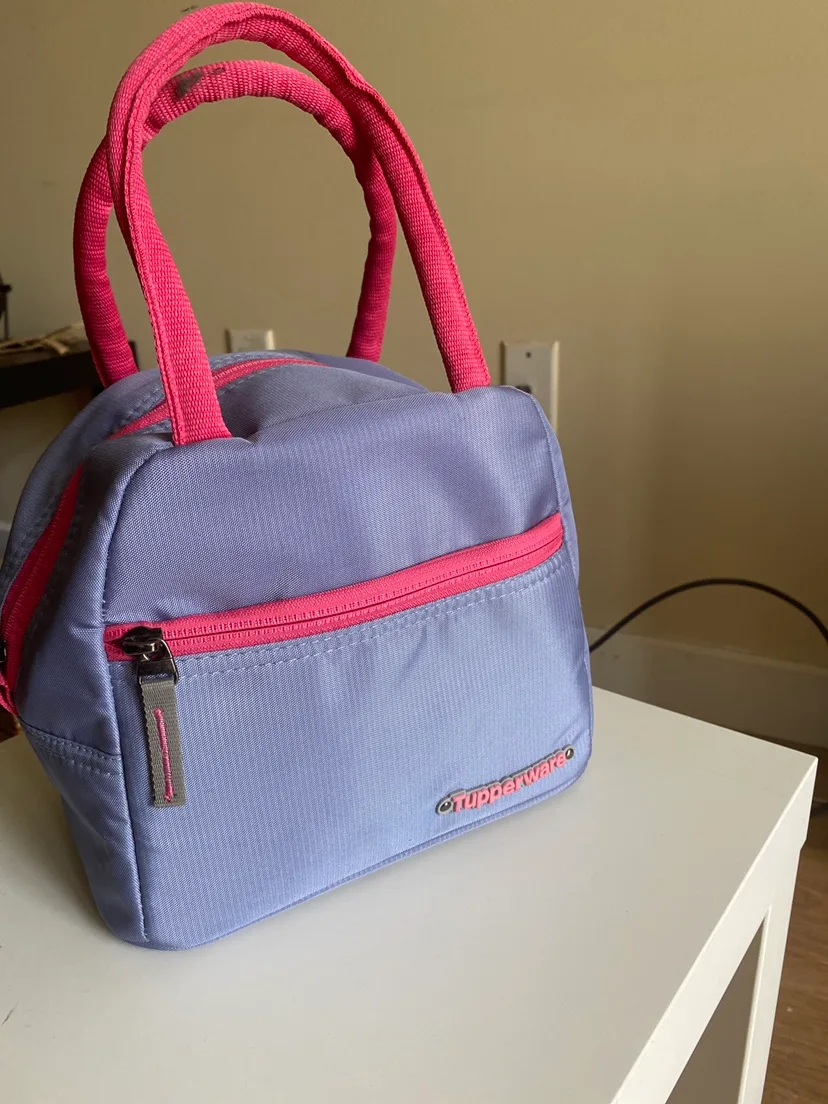 Tupperware Lunch Bag - Purple and Pink thumbnail