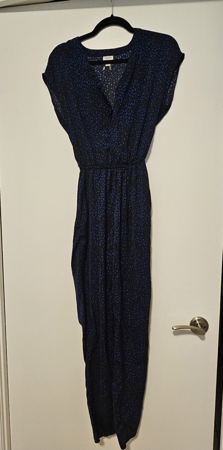 Women's blue and black patterned jumper - photo 2