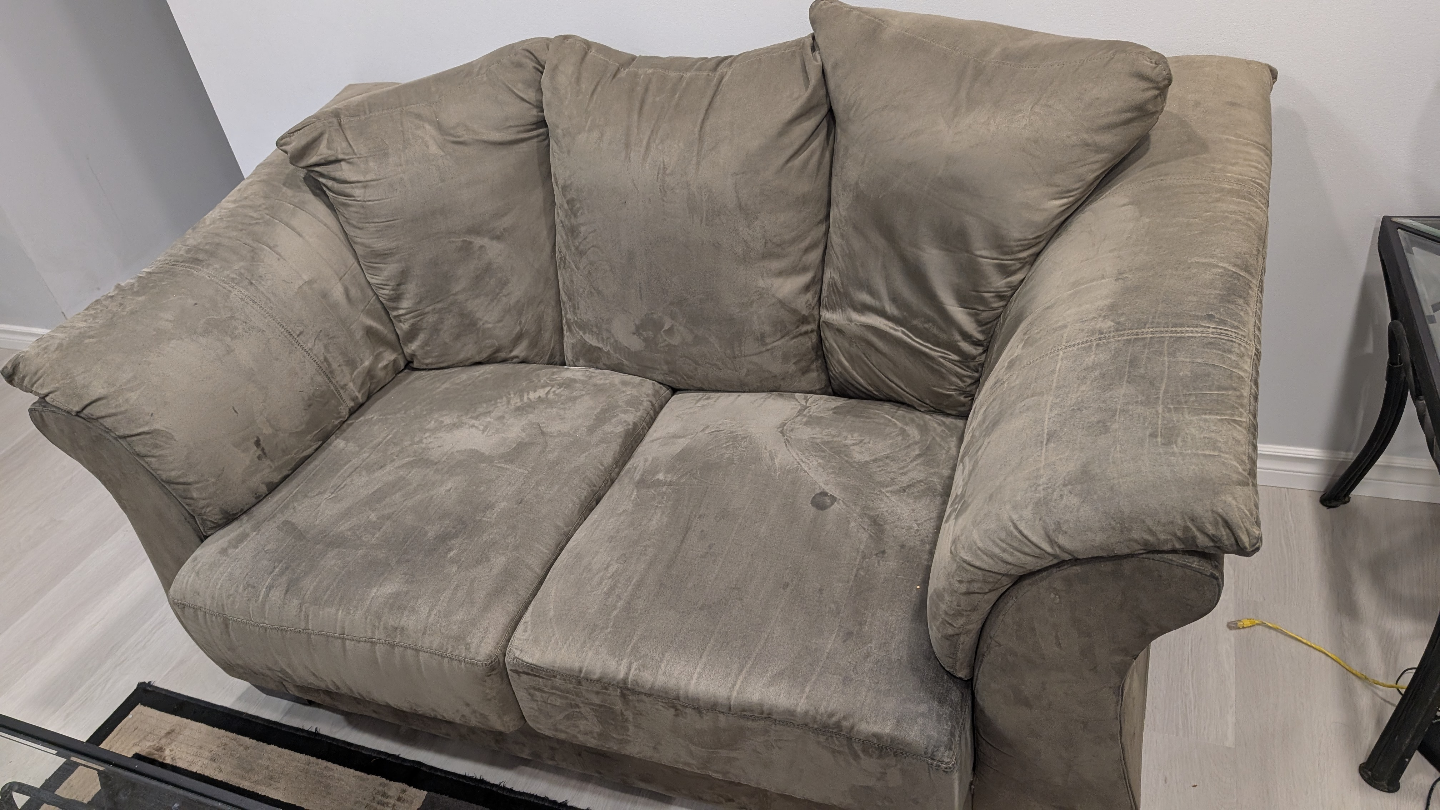 Used Sofa and Loveseat Set - Taupe - photo 3