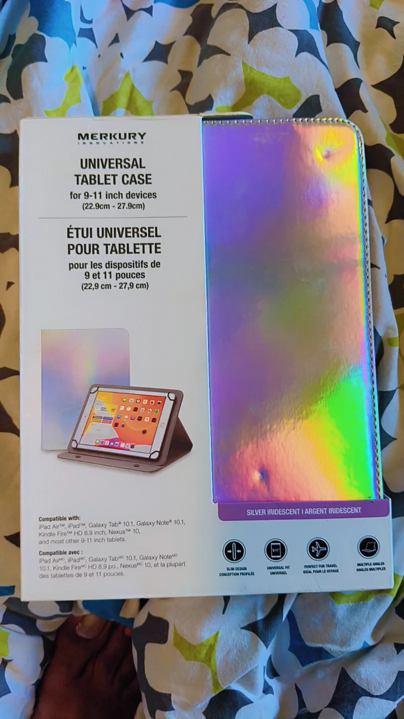 MerkuRy Universal Tablet Case - Silver Iridescent thumbnail