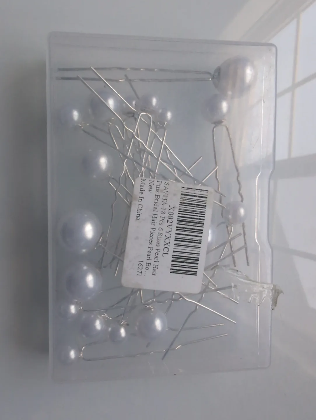 18 PC Pearl Hair Pin thumbnail