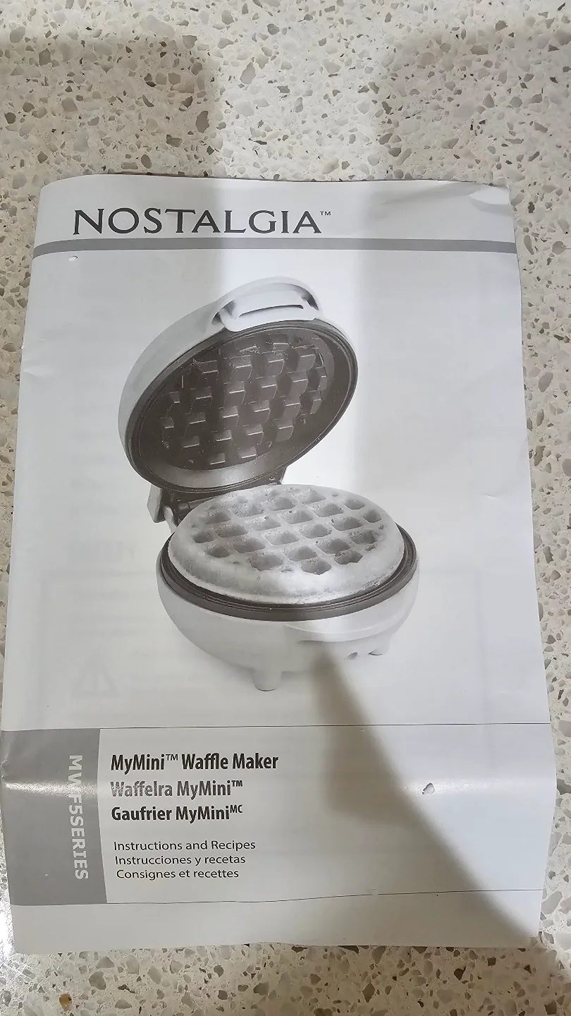 NOSTALGIA MyMini Waffle Maker -🥕 image indicator(4)