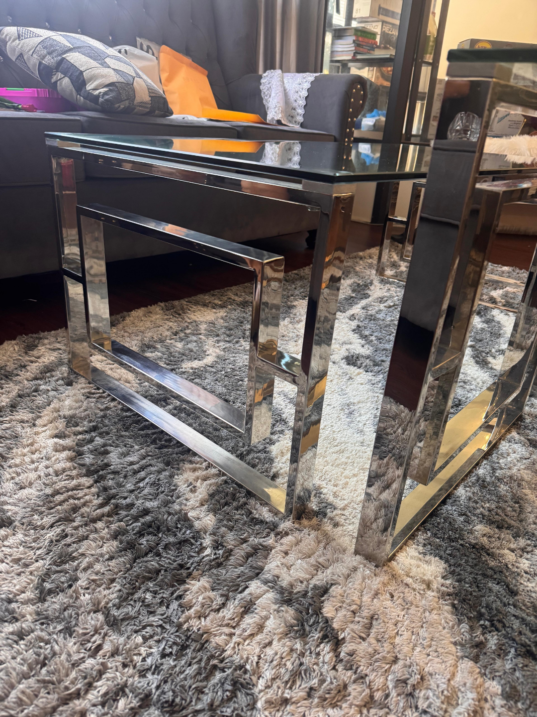 Glass Top Coffee Table Set - photo 3