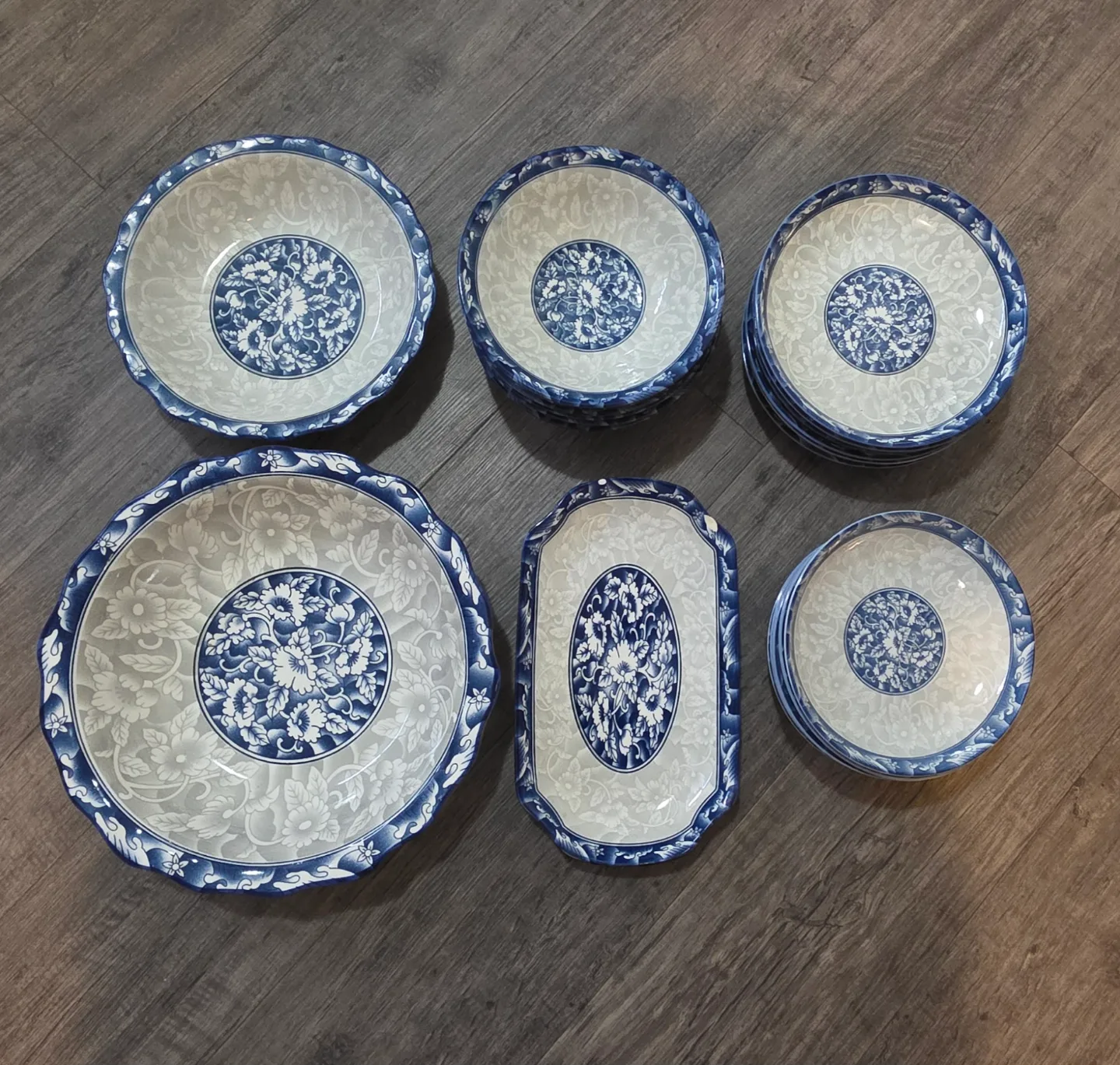 Blue and White Ceramic Dishes thumbnail