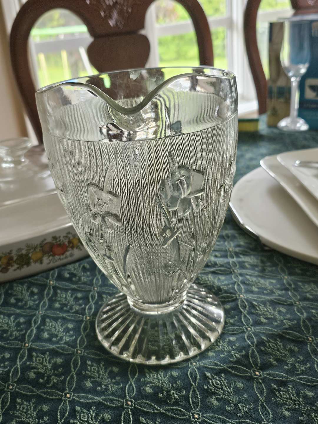 Vintage Clear Glass Pitcher - photo 2