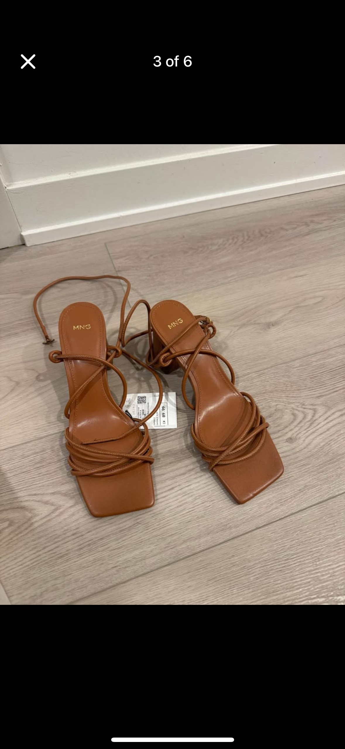 Brand new Mango MNG heeled sandal with straps - photo 3