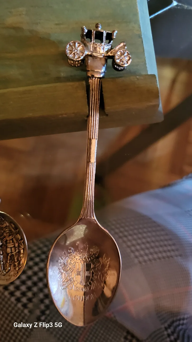 Collection of Souvenir Spoons with Display Rack image indicator(7)