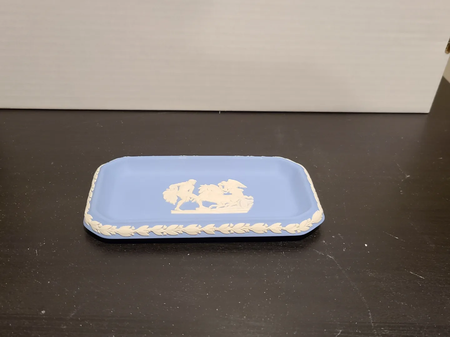 Wedgwood Blue Jasperware Rectangular Dish thumbnail