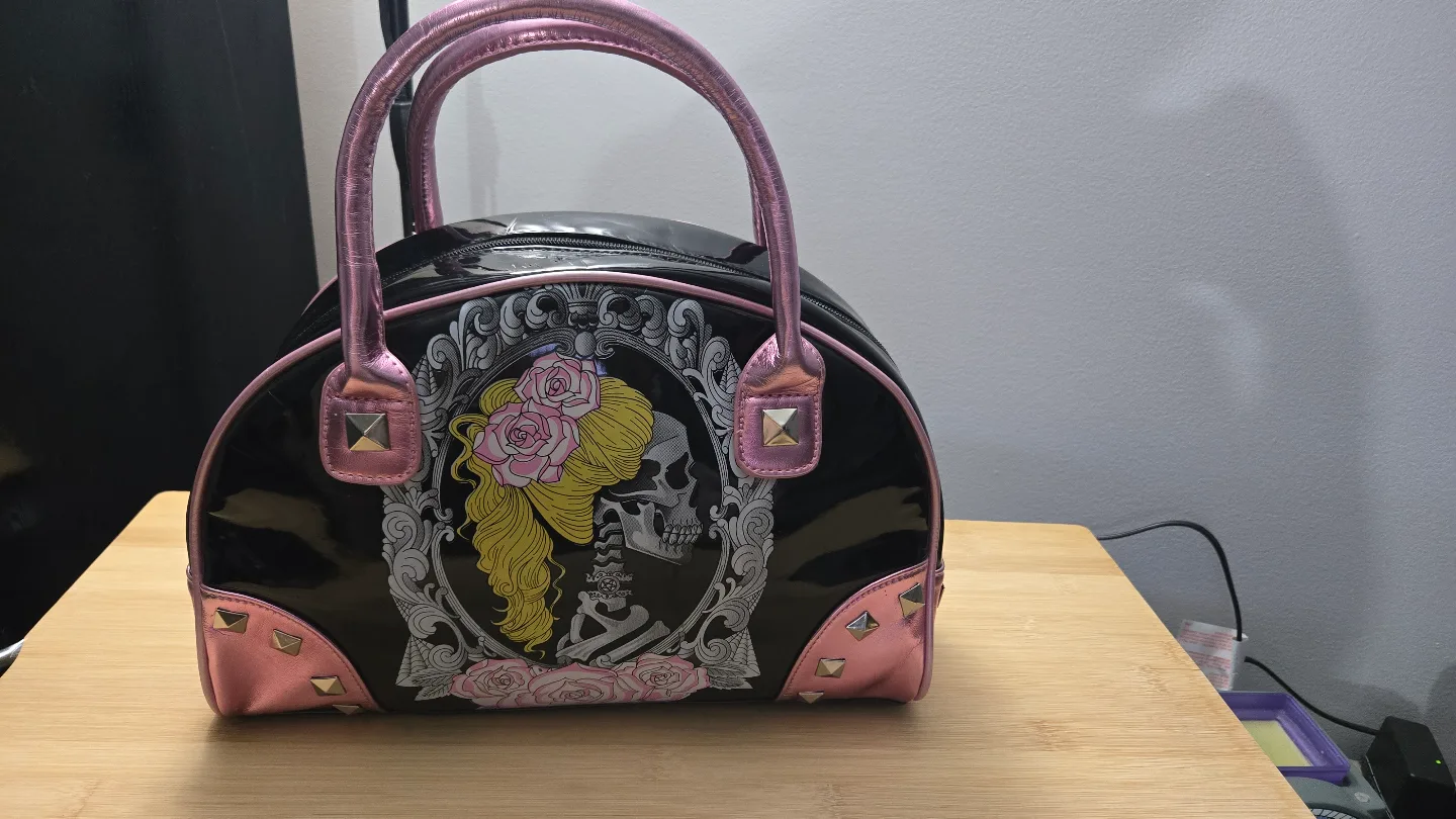 Too Fast Gothic Dawn of the Dead Skeleton Satchel