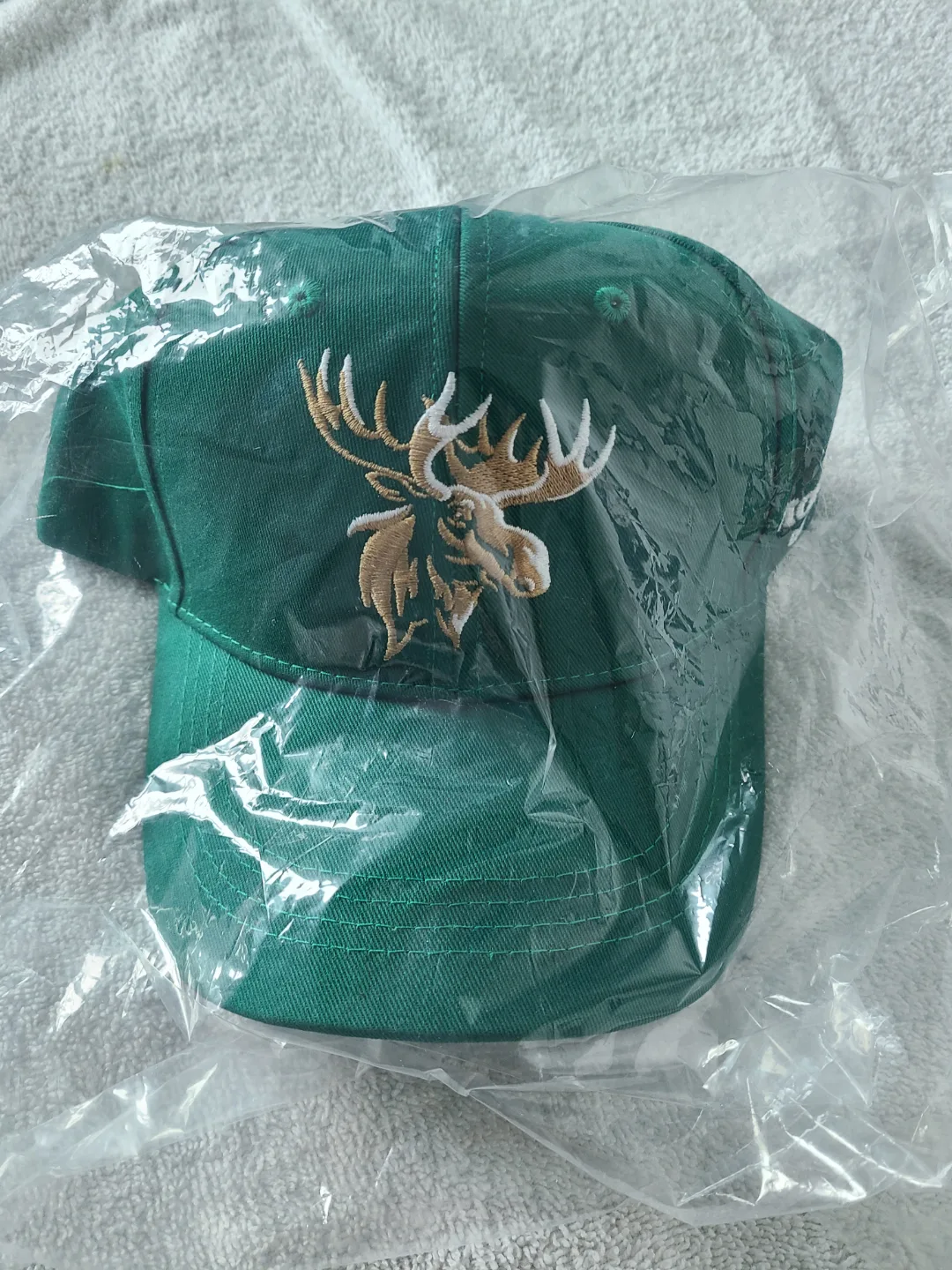NWT Moosehead Breweries Lager Beer Snapback Hat Cap thumbnail