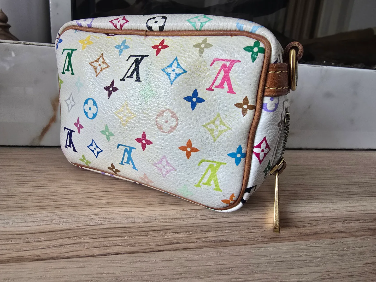 Louis Vuitton  White Monogram Multicolore Canvas Priscilla Bag image indicator(9)