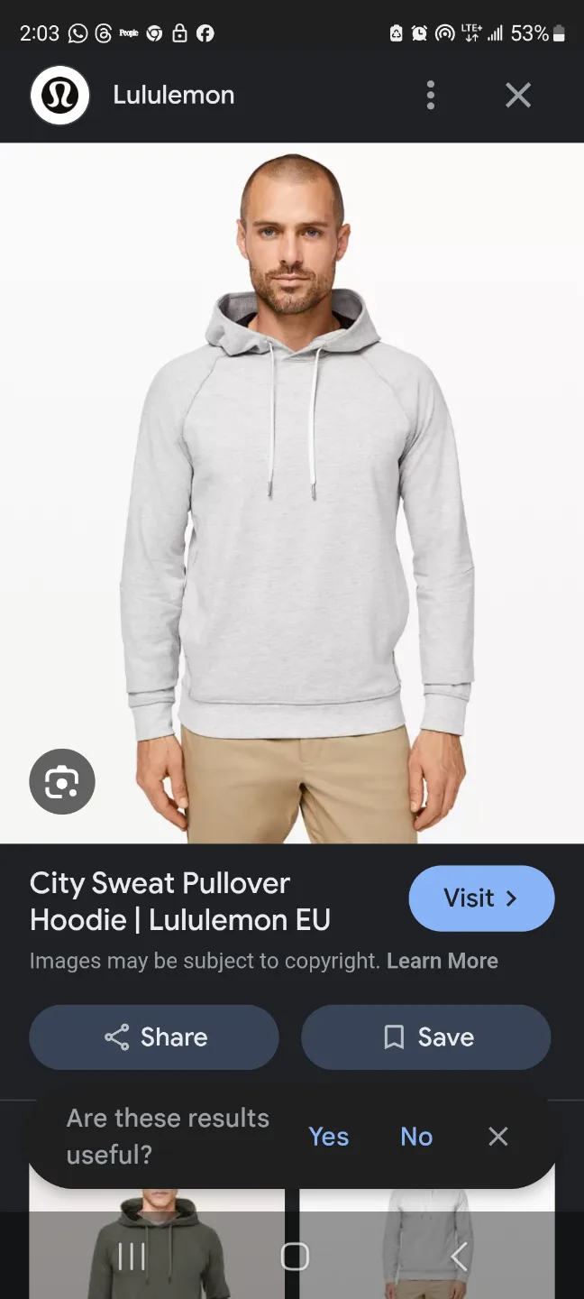 Lululemon City Sweat Pullover Hoodie - Grey image indicator(5)