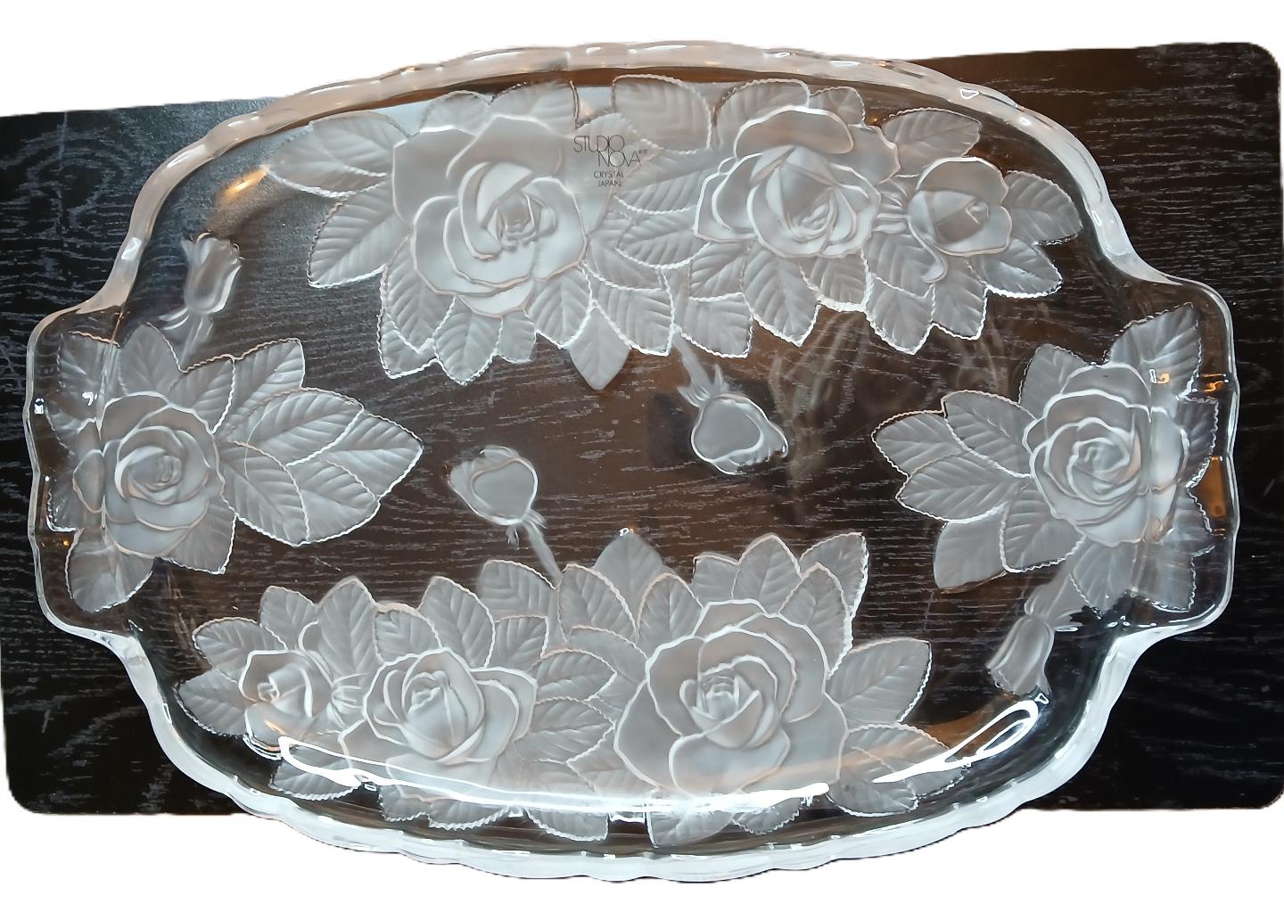 Studio Novo Large Crystal Serving Platter