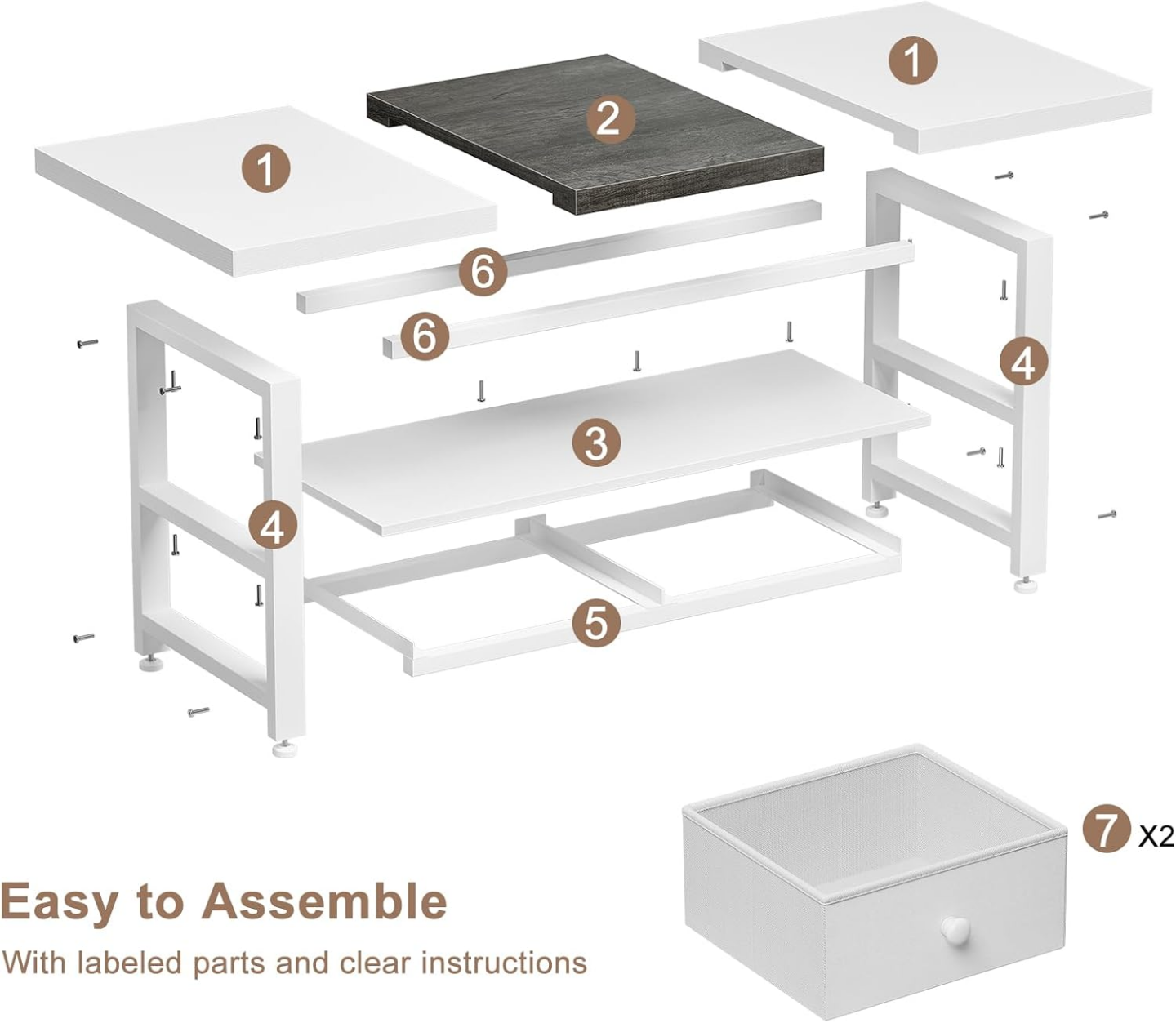 Modern Coffee Table with Storage - photo 5