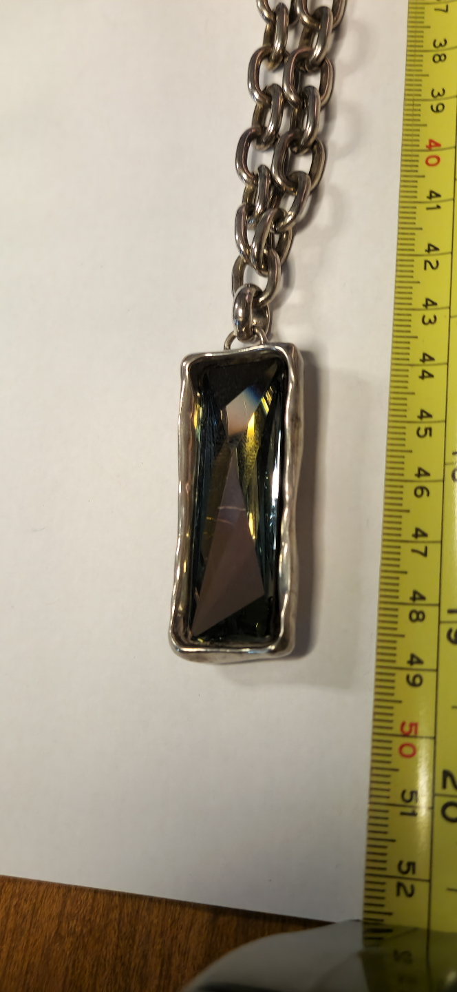 Uno de 50 Necklace with Rectangular Swarvoski Pendant - photo 2
