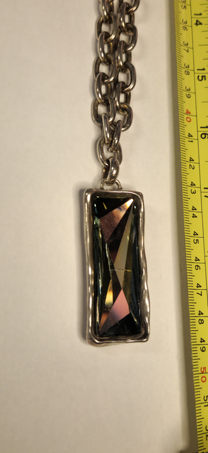 Uno de 50 Necklace with Rectangular Swarvoski Pendant - photo 3