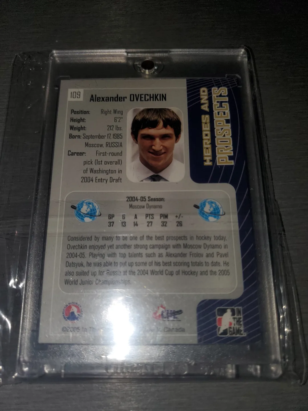 Alexander Ovechkin Rookie Card. image indicator(2)