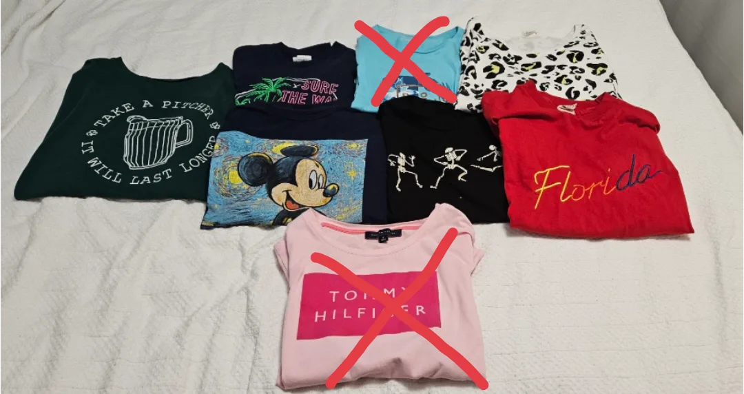 ALL $10, Bundle of 6 Women's T-shirts - M and L size thumbnail