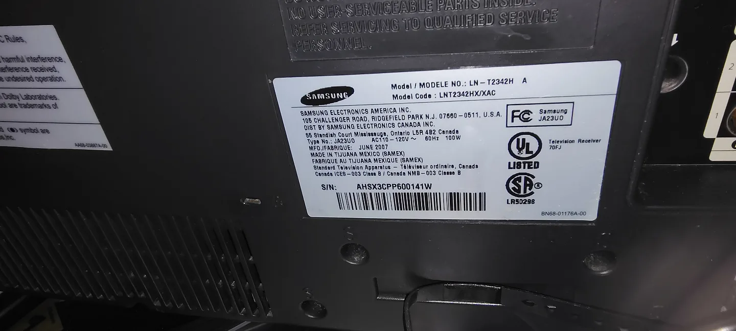 Samsung LN-T2324H 23-inch LCD TV image indicator(3)