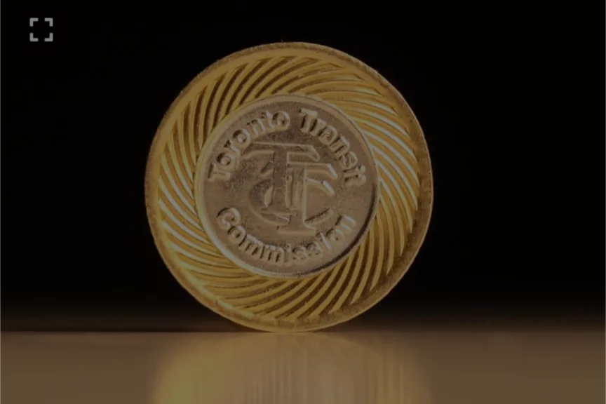 Toronto Transit Commission Token, TTC token,ttc ticket,,TTC pass thumbnail