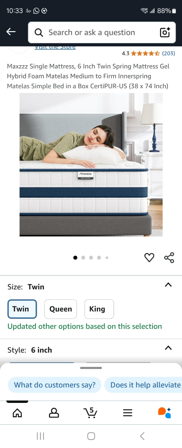 Twin Mattress – Gel Hybrid Foam – $40 - photo 4