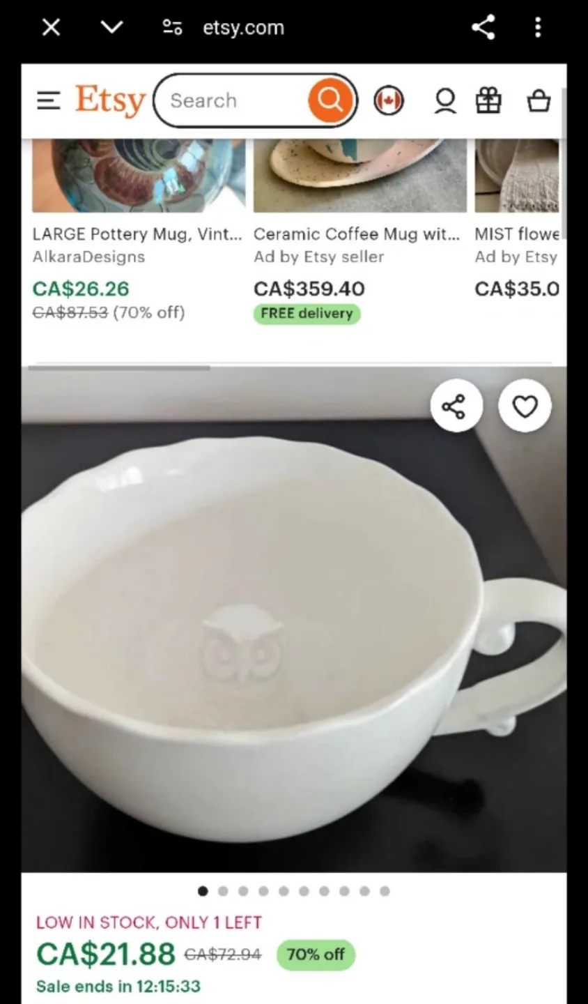 Pompom & Twiddle Owl Cup - Hidden Animal Mug thumbnail