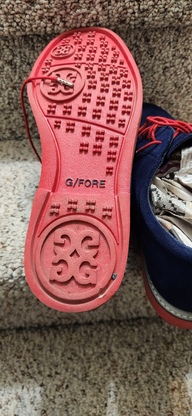 G/FORE Men's Navy Blue Suede Golf Shoes - Size 10 - photo 4
