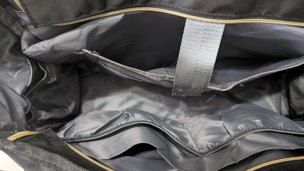 Black Diaper Bag Tote with Multiple Pockets - photo 2