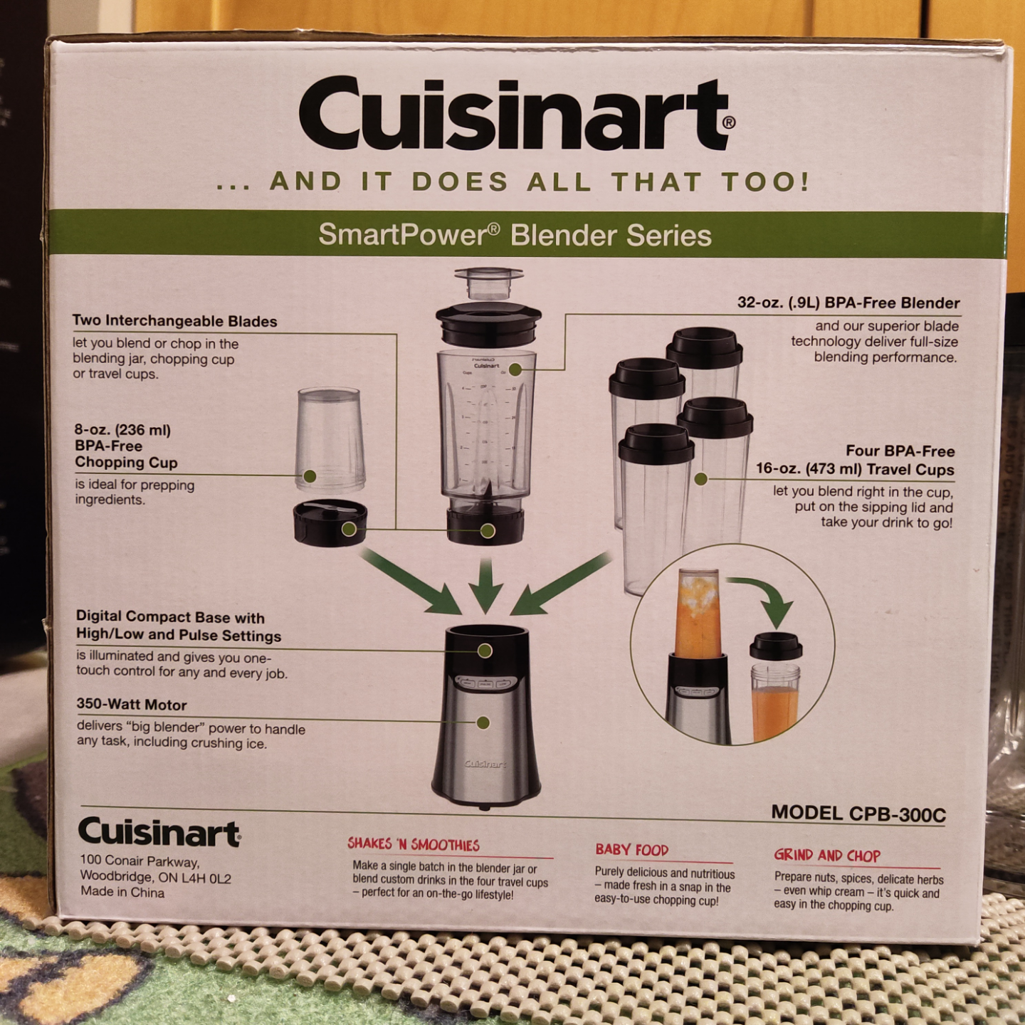Cuisinart SmartPower Blender Series CPB-300C🏒 - photo 3