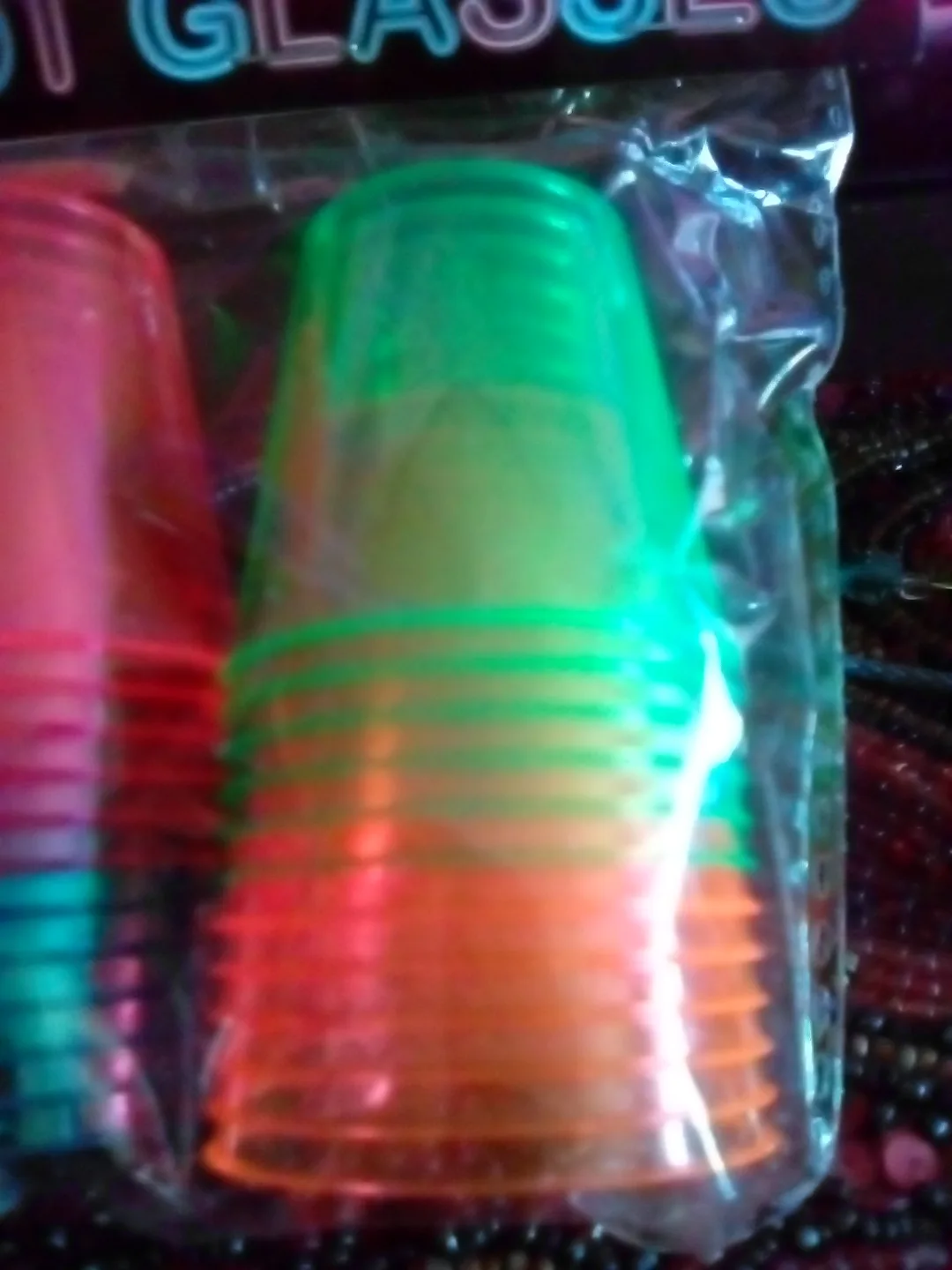 🥕24 Neon Plastic Shot Glasses🥕 image indicator(2)