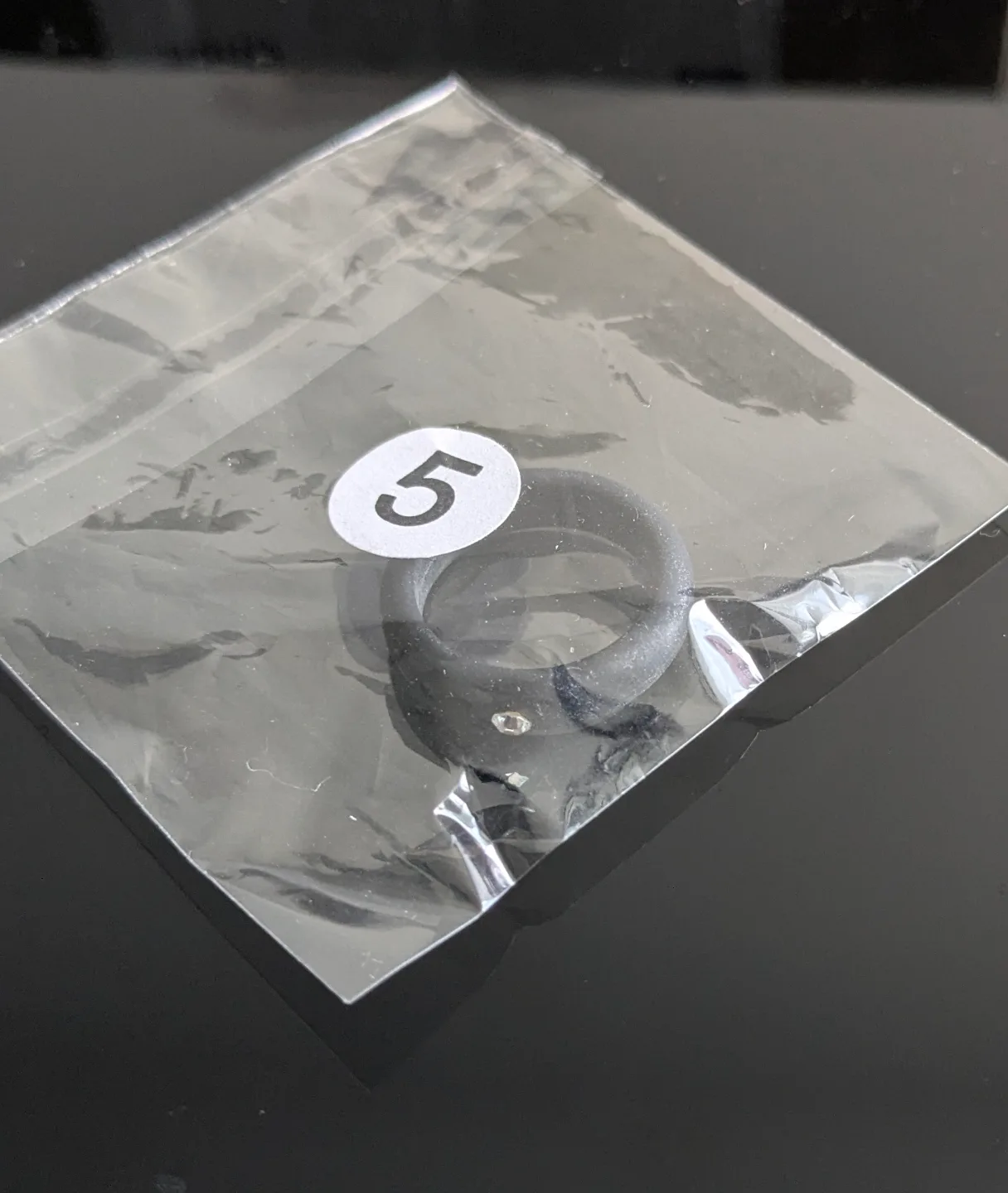 ���🏒FREE NEW Black Silicone Ring Size 5 image indicator(3)