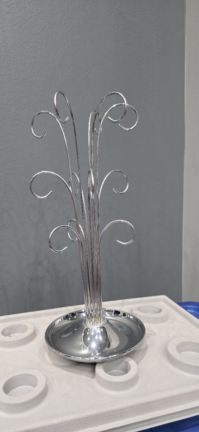 Silver Ornament Display Stand